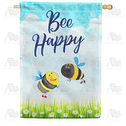 America Forever The Buzz Is Bee Happy! House Flag