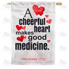 Live Life Happily House Flag