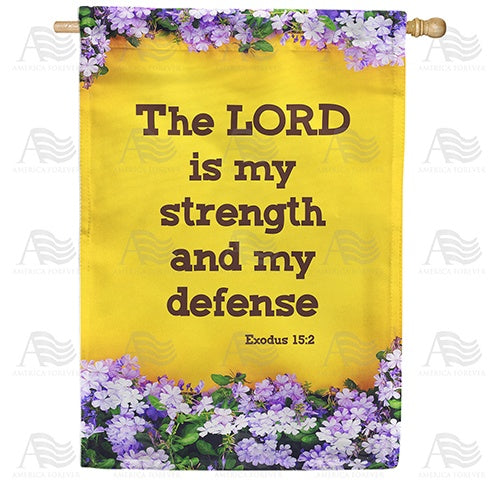 My Strength Comes From The Lord House Flag