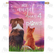 My Furry Angel House Flag