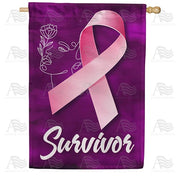 Breast Cancer Survivor House Flag