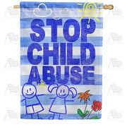 Stop Child Abuse House Flag
