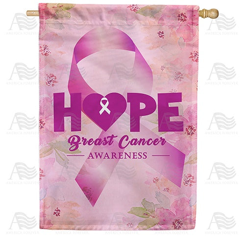 Breast Cancer Awareness House Flag