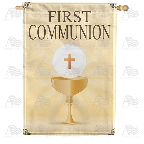 First Communion House Flag