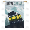 Safe Camping Travels House Flag