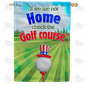 Check The Golf Course House Flag