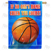 At The Basketball Court House Flag