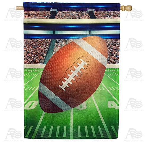 Kickoff To Football Season House Flag