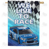 Racing In Our Blood House Flag
