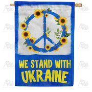 We Stand with Ukraine - Peace House Flag