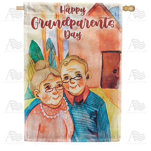 Happy Grandparents Day House Flag