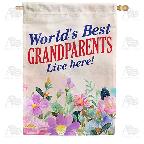 World's Best Grandparents House Flag
