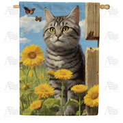 Butterfly Stalker House Flag