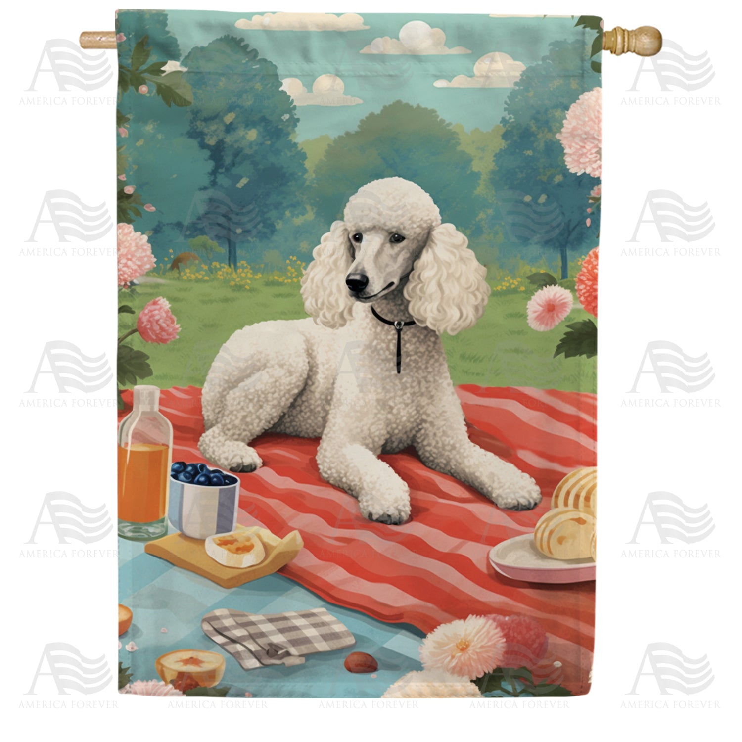 Standard Poodle House Flag