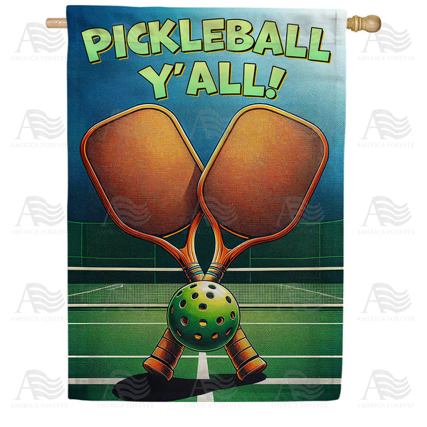 Courtside Pickleball Rally House Flag