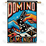 Retro Domino Game Night House Flag