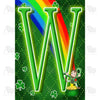 Leprechaun Rainbow - Monogram W House Flag