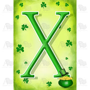 St. Patty's Pot O' Gold - Monogram X House Flag