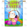Happy Easter America House Flag