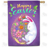 Sleepy Easter Bunny House Flag