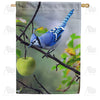 America Forever Blue Jay In Apple Tree House Flag