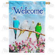Parakeet Welcome House Flag
