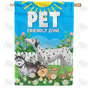 We Welcome All Pets House Flag