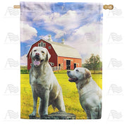 Canine Farmers House Flag