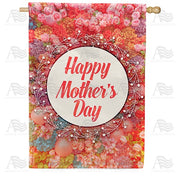 Victorian Flowers For Mother House Flag