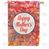 Victorian Flowers For Mother House Flag