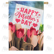 Tulips For Mother House Flag
