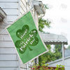 America Forever Happy St. Patrick's Day Clover House Flag