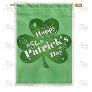 America Forever Happy St. Patrick's Day Clover House Flag