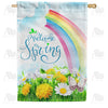 April Showers Bring May Flowers House Flag