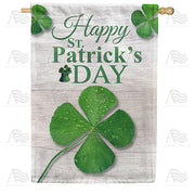 America Forever St. Patrick's Day Clover House Flag