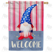 Uncle Sam Gnome House Flag