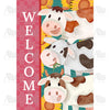 America Forever A "Moo"ving Welcome House Flag