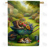 Serene Garden Retreat House Flag