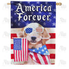 America Forever Puppy House Flag