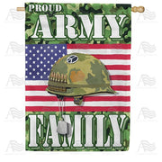 Proud Army Family House Flag