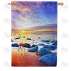 Tranquil Sunset House Flag
