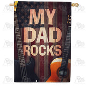 My Dad Rocks House Flag