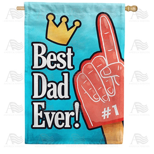 #1 Dad House Flag