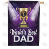 Trophy Dad House Flag