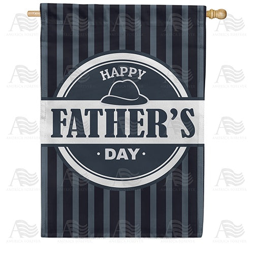 Father's Day Stripes House Flag