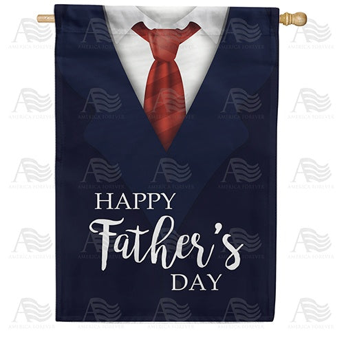 Classy Father's Day House Flag