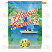 Happy Summer House Flag