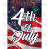 America Forever 4th Of July Fireworks House Flag