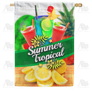 Tropical Summer Drinks House Flag