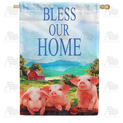 Bless Our Home - Piglets House Flag